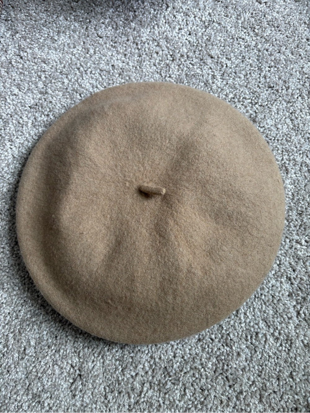 Brixton Wool Beret in Camel Brown